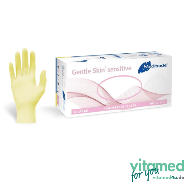 Meditrade Gentle Skin sensitive | Latex-U-Handschuhe | verschiedene Größen