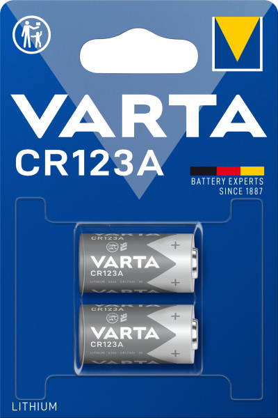 Varta Lithium CR123 Photobatterie 2er Blister