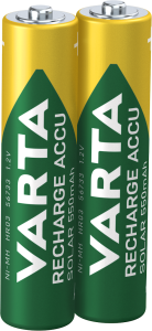 Varta Recharge Accu Solar AAA 550mAh 2er Blister