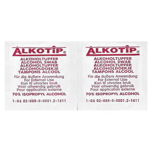 Alkotip Alkoholtupfer (Clean Compfort), Pack: 100 Stück