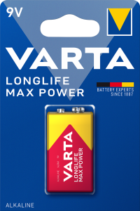 Varta Longlife Max Power 9V E-Block LR61 4722 1er Blister