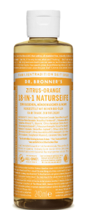 Dr. Bronners 18 in 1 Seife - Zitrus-Orange - 240ml