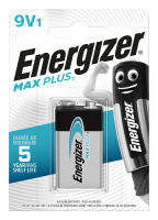 Energizer Max Plus 9V E-Block LR61 Alkaline 9V Batterie 1er Blister