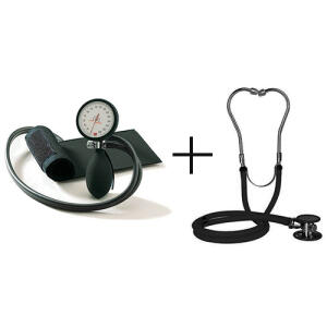 Boso Clinicus II &amp; Stethoskop schwarz - Set 