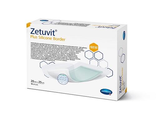 Zetuvit Plus Silicone Border - 20 cm x 25cm