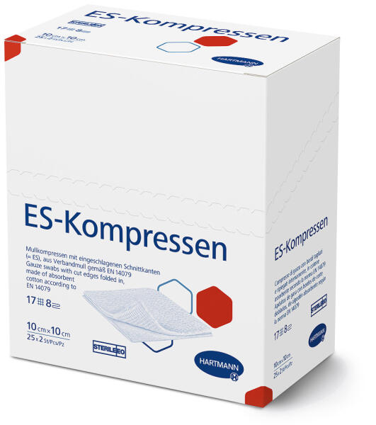 ES-Kompressen steril 8-fach 10 x 10 cm (25 x 2 Stück)