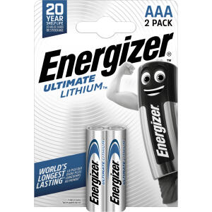 Energizer Ultimate Lithium AAA Micro LR03 FR3 L92 MN2400  1,5V 2er Blister