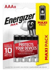 8x Energizer Max Micro (AAA) 8 St&uuml;ck