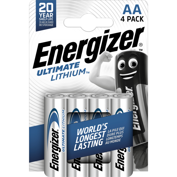 Energizer Ultimate Lithium AA Mignon FR6 L91 1,5V 4er Blister