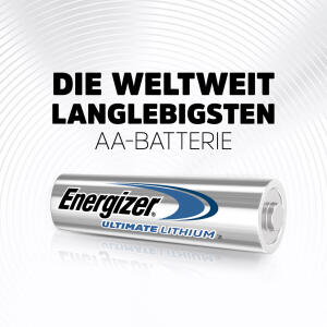 Energizer Ultimate Lithium AA Mignon FR6 L91 1,5V 4er Blister