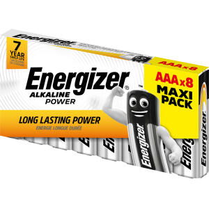 Energizer Alkaline Power AAA E92 LR03 8er Pack