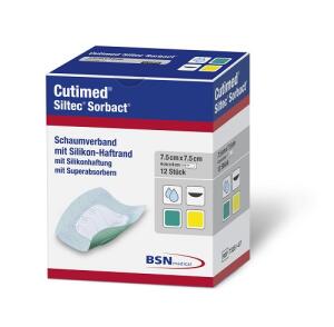 BSN Cutimed Siltec Sorbact - 7,5 x 7,5cm