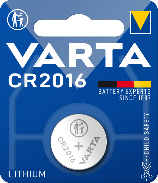 Varta Lithium CR2016 Knopfzelle 1er Blister