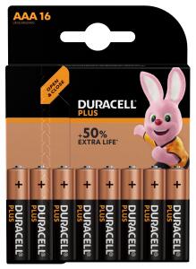 Duracell Plus AAA Alkaline-Batterien - LR03 16er Blister