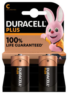 Duracell Plus C Alkaline-Batterien - LR14 2er Blister