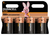 Duracell Plus D Alkaline-Batterien - LR20 4er Blister