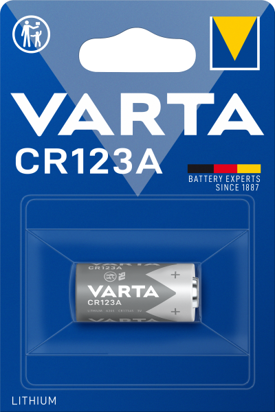 Varta Lithium 6205 CR123A CR17345 Photobatterie 1er Blister