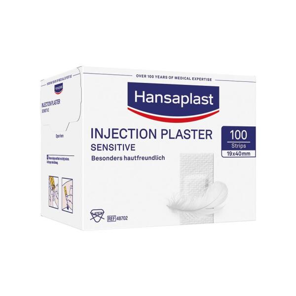 Hansaplast Sensitive Injektionspflaster weiß, 1,9 x 4cm