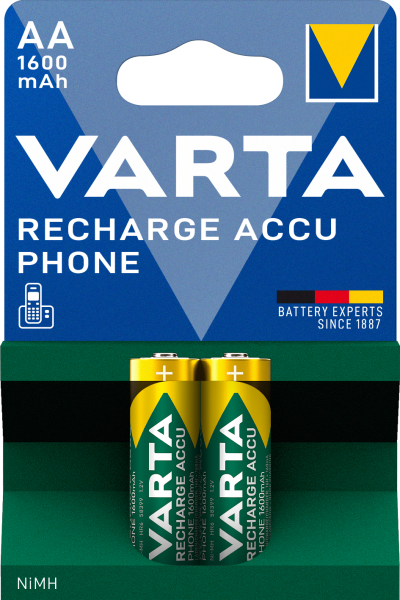 Varta Recharge Accu Phone AA 1600mAh 2er Blister