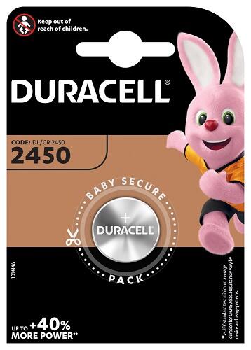 Duracell Electronics  Knopfzelle  2450  CR2450  DL2450  1 x 1er Blister