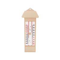 Maxima-Minima-Thermometer mit Drucktasten-Magnet und Dach quecksilberfrei