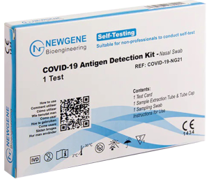 Newgene Covid-19 Antigen Schnelltest Nasenabstrich für Laien CE1434 1 Stück pro Pack