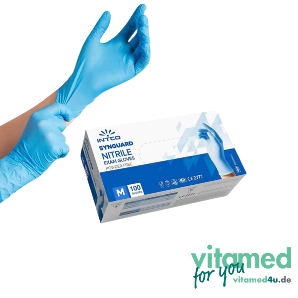 INTCO Disposable Nitril Handschuhe blau Medizin-Labor-Industrie | verschiedene Größen