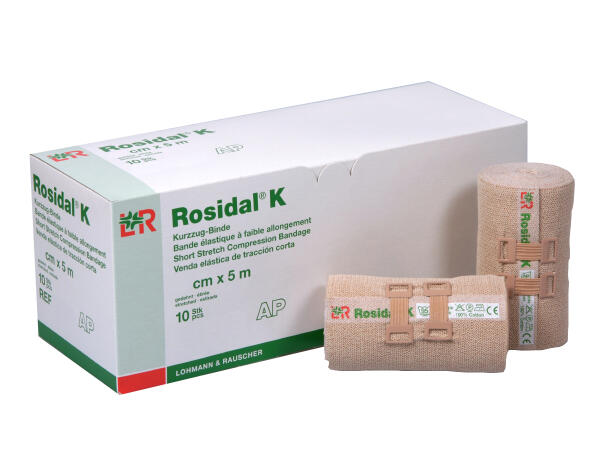 Rosidal K Kurzzugbinde lose im Karton,  8cm x 5m, Pack: 10 Stk.