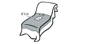 Foliodrape Protect Plus Hand-/Fußtücher 245 x 320cm, Ø 3cm