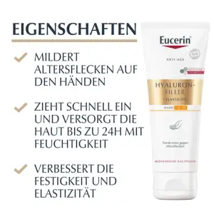 Eucerin® HYALURON-FILLER + ELASTICITY Handcreme gegen...