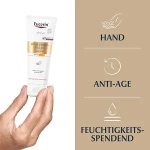 Eucerin® HYALURON-FILLER + ELASTICITY Handcreme gegen Altersflecken LSF 30 – Feuchtigkeitsspendende Anti Age Hautpflege