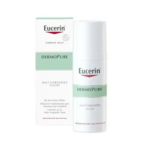 Eucerin® DermoPure Mattierendes Fluid – für unreine, zu Akne neigende Haut & mattiert mit 8-Stunden Anti-Glanz-Effekt