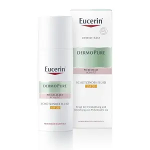 Eucerin® DERMOPURE Schützendes Fluid LSF 30 – Beugt der Verdunkelung von Pickelmalen und Unreinheiten vor & mattiert