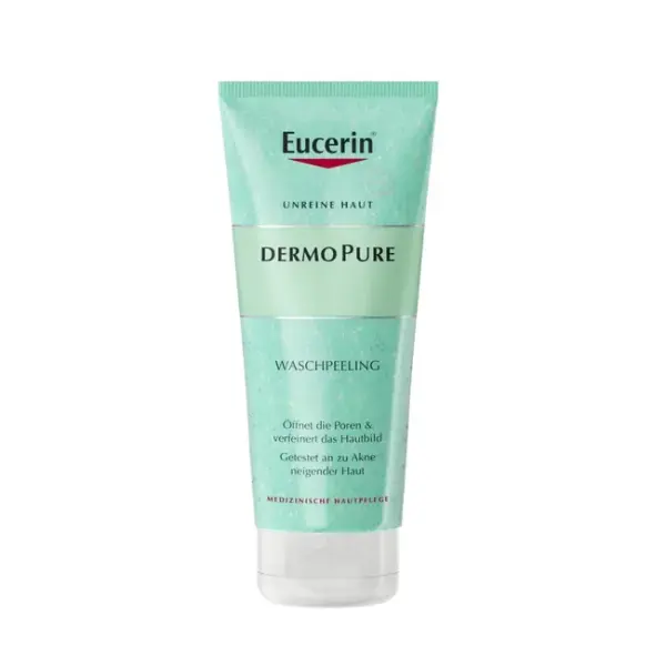 Eucerin® DermoPure Waschpeeling – zur sanften Reinigung unreiner Haut und zur Verfeinerung der Hautstruktur