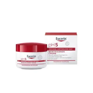 Eucerin® pH5 Creme – Beruhigende Hautpflege für strapazierte Haut, spendet 24h intensive Feuchtigkeit