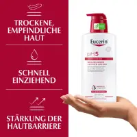Eucerin® pH5 Leichte Textur Lotion – pflegt empfindliche, normale bis trockene Haut & macht die Haut widerstandsfähiger