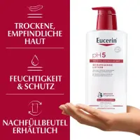 Eucerin® pH5 Lotion – beruhigt strapazierte, empfindliche und trockene Haut & macht die Haut widerstandsfähiger