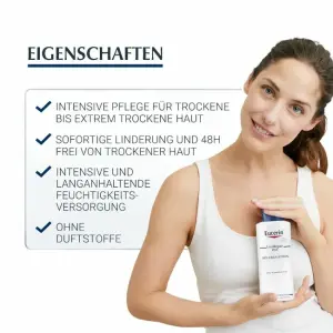 Eucerin® UreaRepair PLUS Lotion 10% – reichhaltige Körperlotion für sehr trockene bis extrem trockene Haut