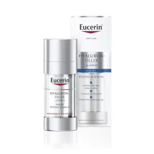 Eucerin® Hyaluron-Filler Nacht-Peeling und Serum – Dreifach wirksam gegen Falten – für ein verfeinertes Hautbild